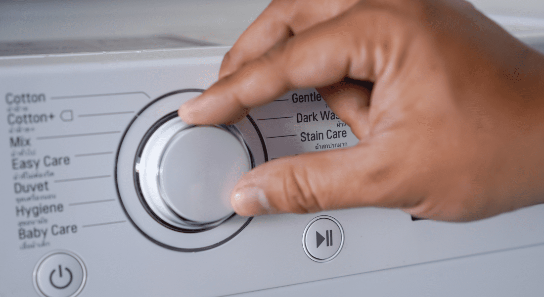 Heavy duty setting on washing machine