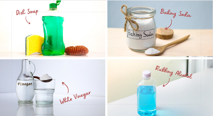 Household items to remove grease stains