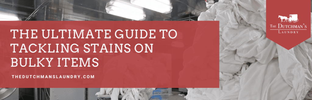 How to remove stains from comforters and bulky bedding