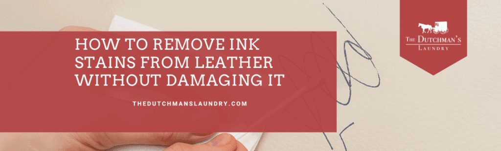 remove stains from leather banner